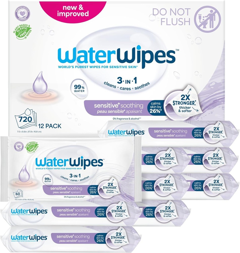 Plastic-Soothing Clean 99% Water Based Botanical Baby