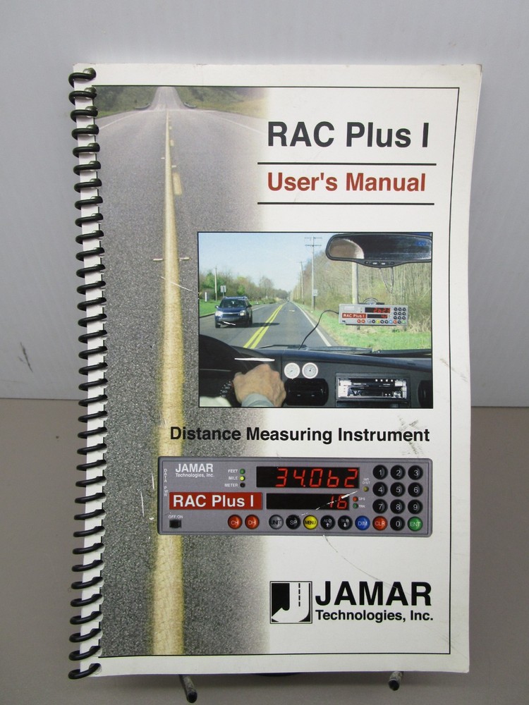 Jamar  RAC Plus 1  DMI Users Manual