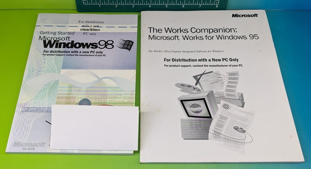 Getting Started Microsoft Windows 98 + Works Companion 95 Instruction Booklets