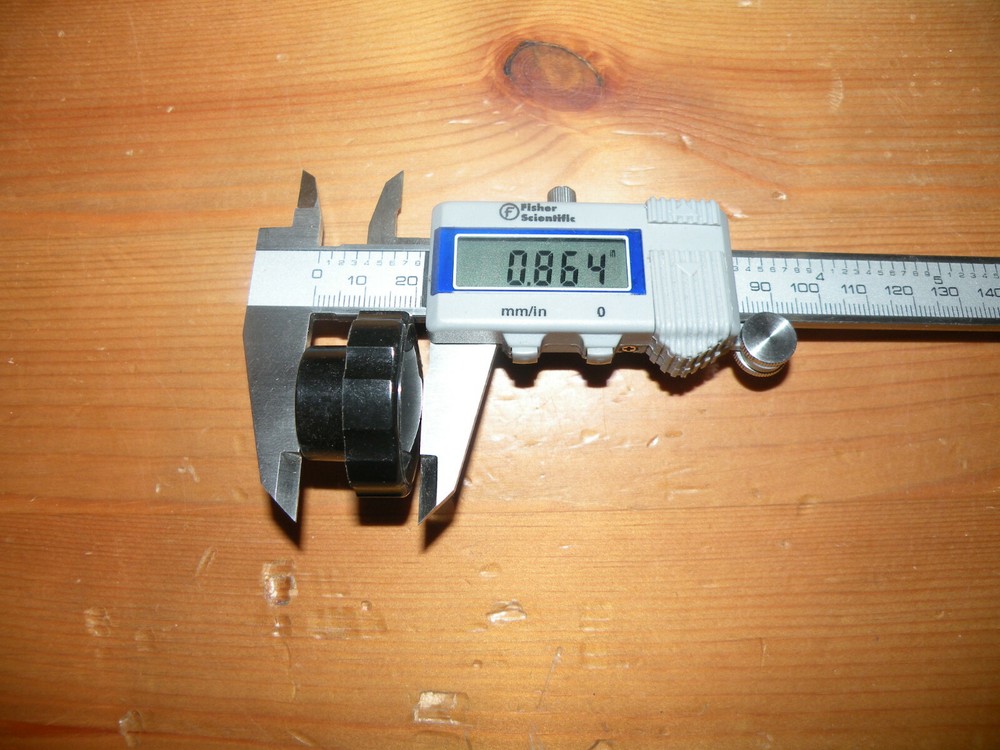 (3) Electronic Test Equipment Black Scalloped Knobs