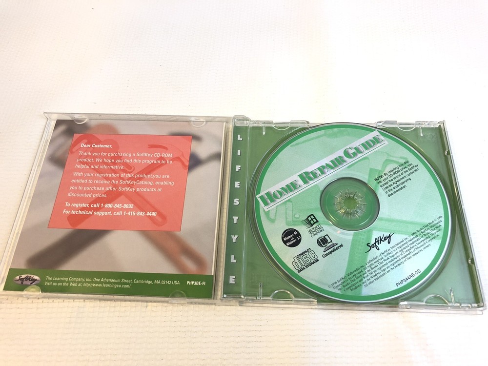1996 Softkey Home Improvement Interactive Do It Self Repair Guide CDROM Win 95