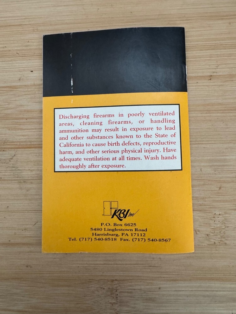 CHARLES DALY OWNERS INSTRUCTION Manual For Side By Side.