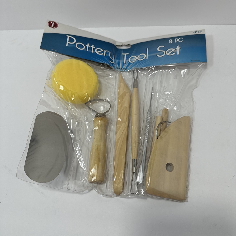 8pc Pottery Clay Molding Sculpting Tools Set
