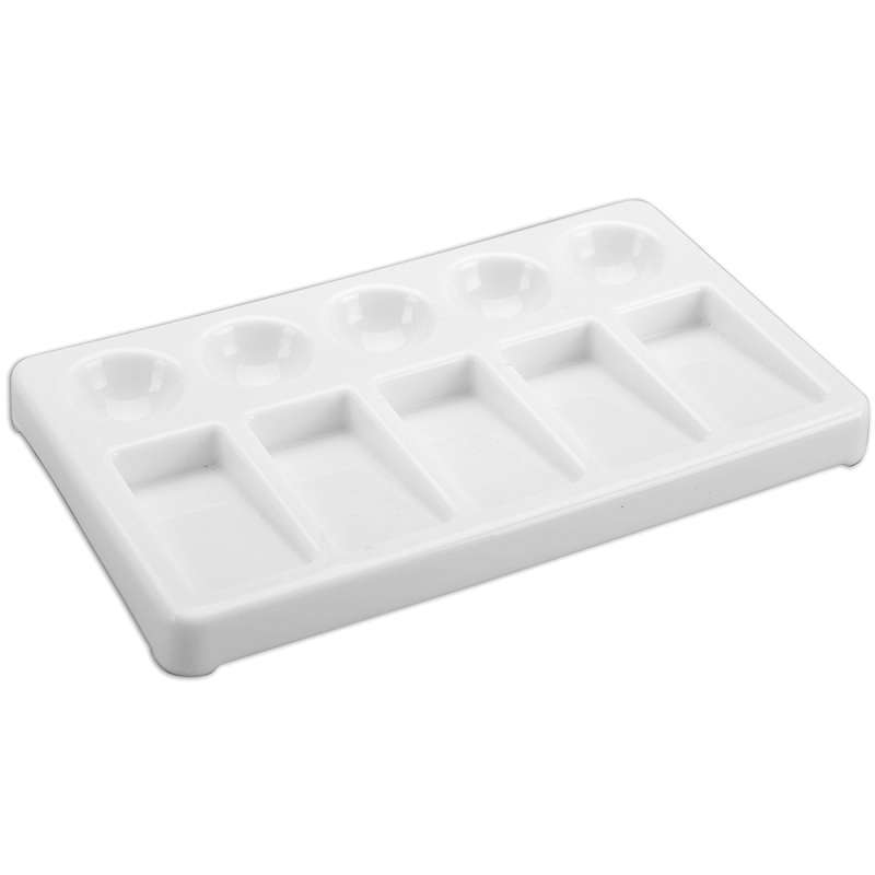 Pro Art Plastic Palette 7.5"X4.5" - 10 Cavity