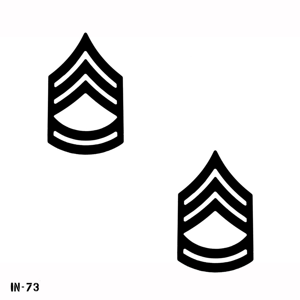 PAIR US Army ~ Sergeant First Class Chevron Pins ~ Subdued ~ Gemsco