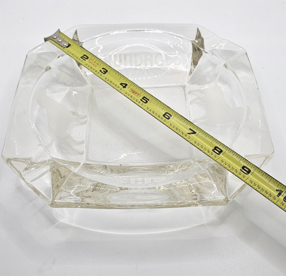 The Brundages Glass Ashtray