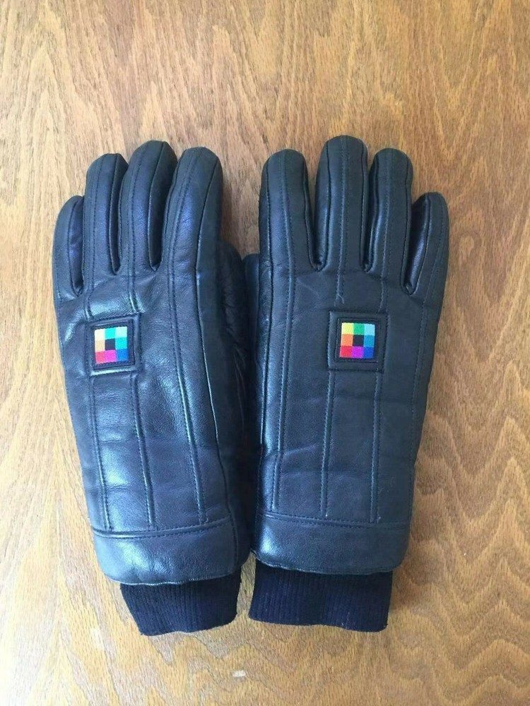 TSC Winter Thick Gloves Genuine Leather Black Size S