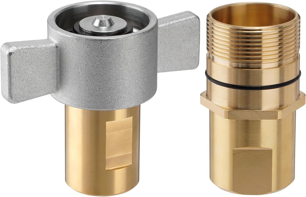 1" NPT Wet-Line Wing Nut Kit Hydraulic Quick Disconnect Coupler Coupling Set