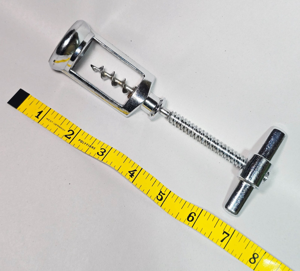 Vintage Continuous Twist Bell Corkscrew Chrome Double Handle 1970s Bar