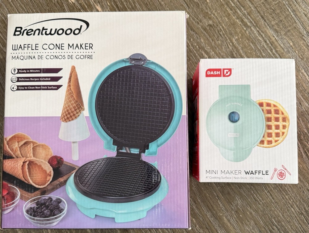 Brentwood Waffle Cone Maker & Dash Mini Waffle Maker