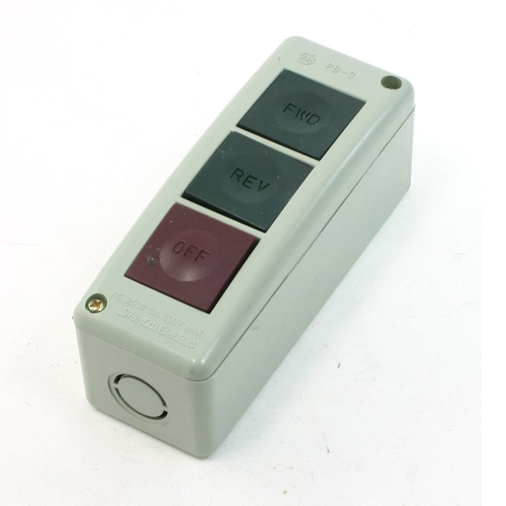 PB-3 Forward Reverse Off Momentary Push Button Control Switch 250V AC 3A