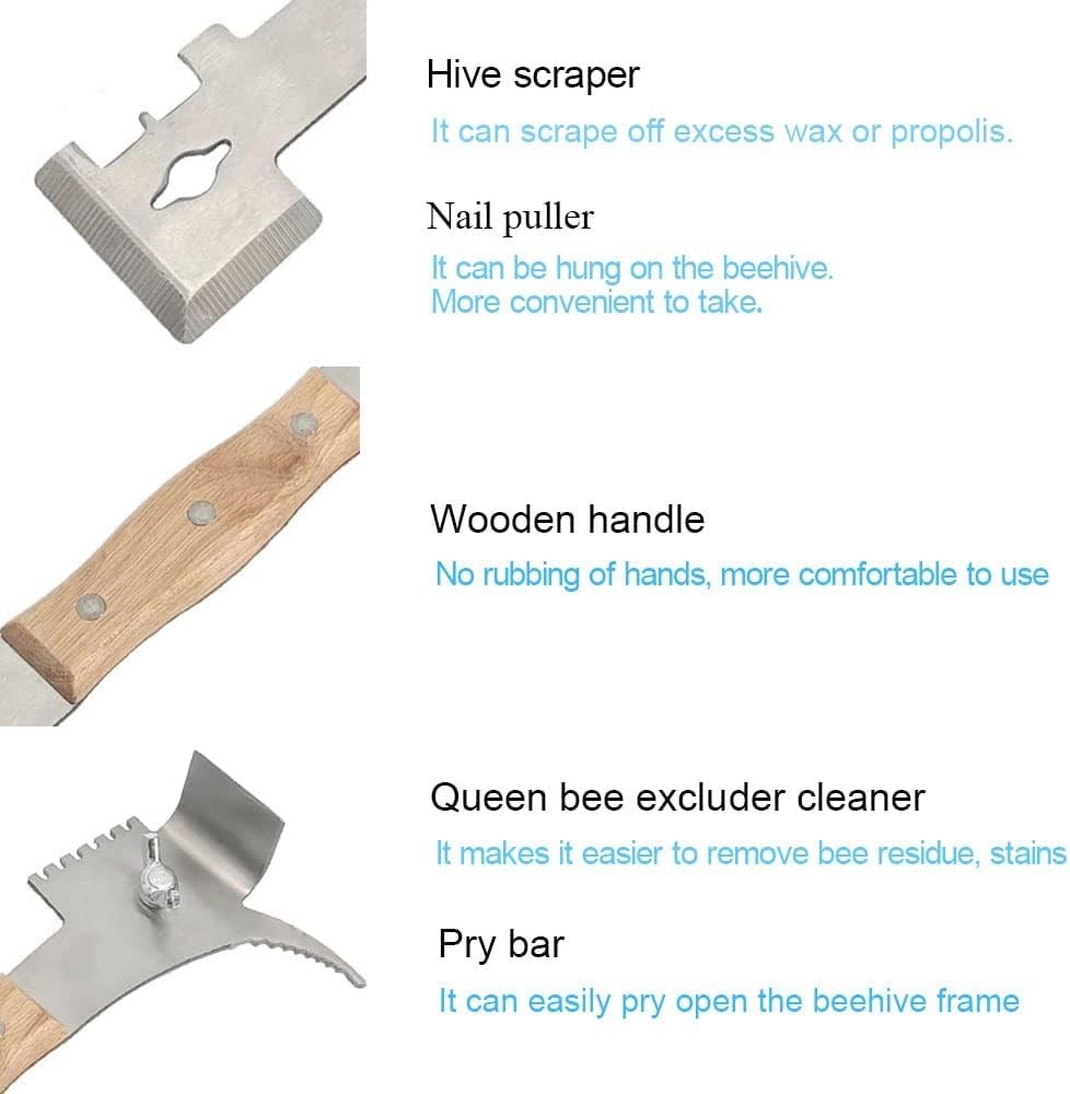 Multipurpose Steel Beekeeping Tool