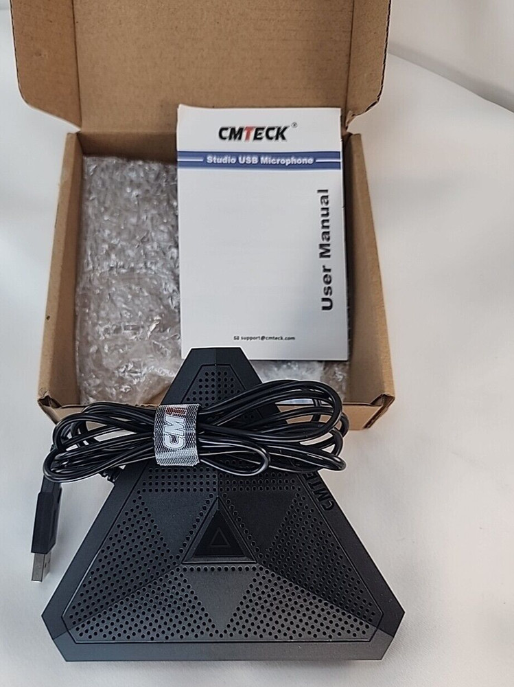 NEW CMTECK Conference USB Microphone Computer Desktop Mic w/ Mute LED