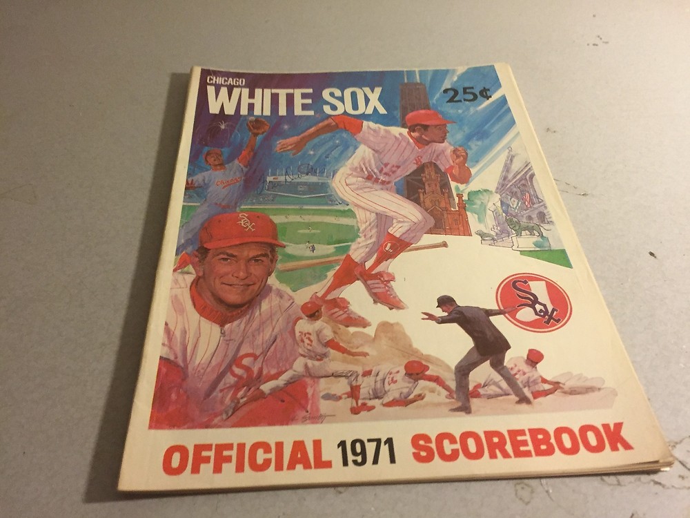 1971 Chicago White Sox MLB Baseball Program Scorebook vs Baltimore Orioles