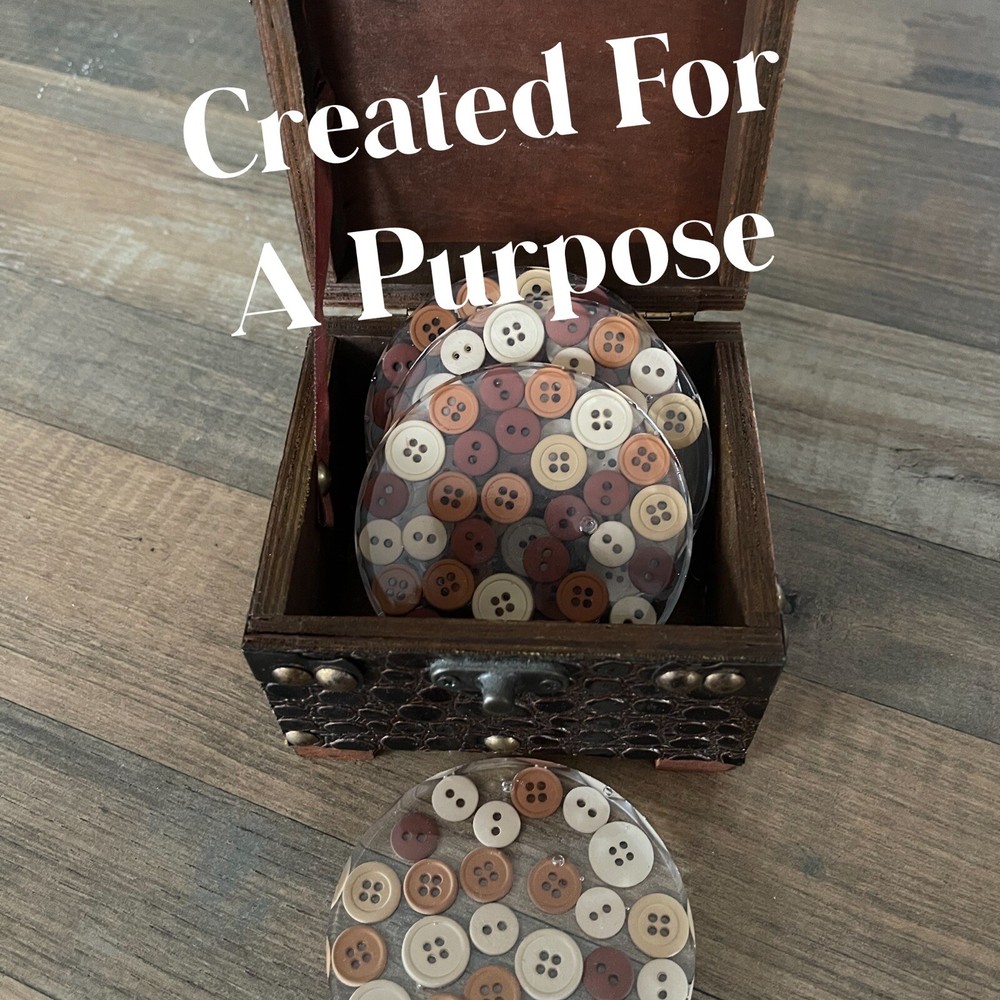 handmade resin coasters