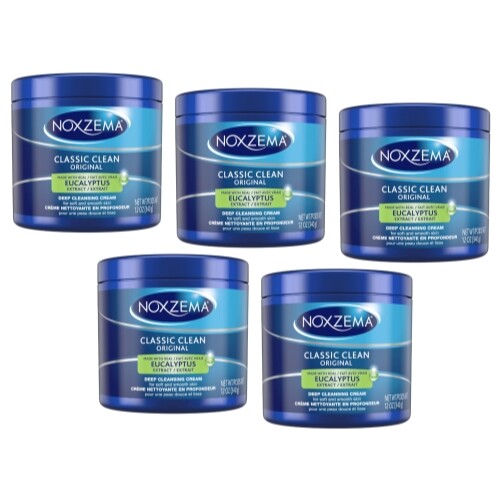 5 Pack Noxzema Original Deep Cleansing Cream 12Oz Each