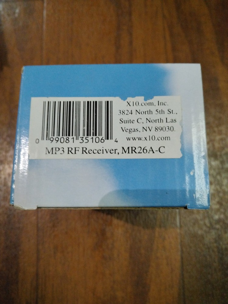 X10 MP3 RF Receiver MR26A-C NEW