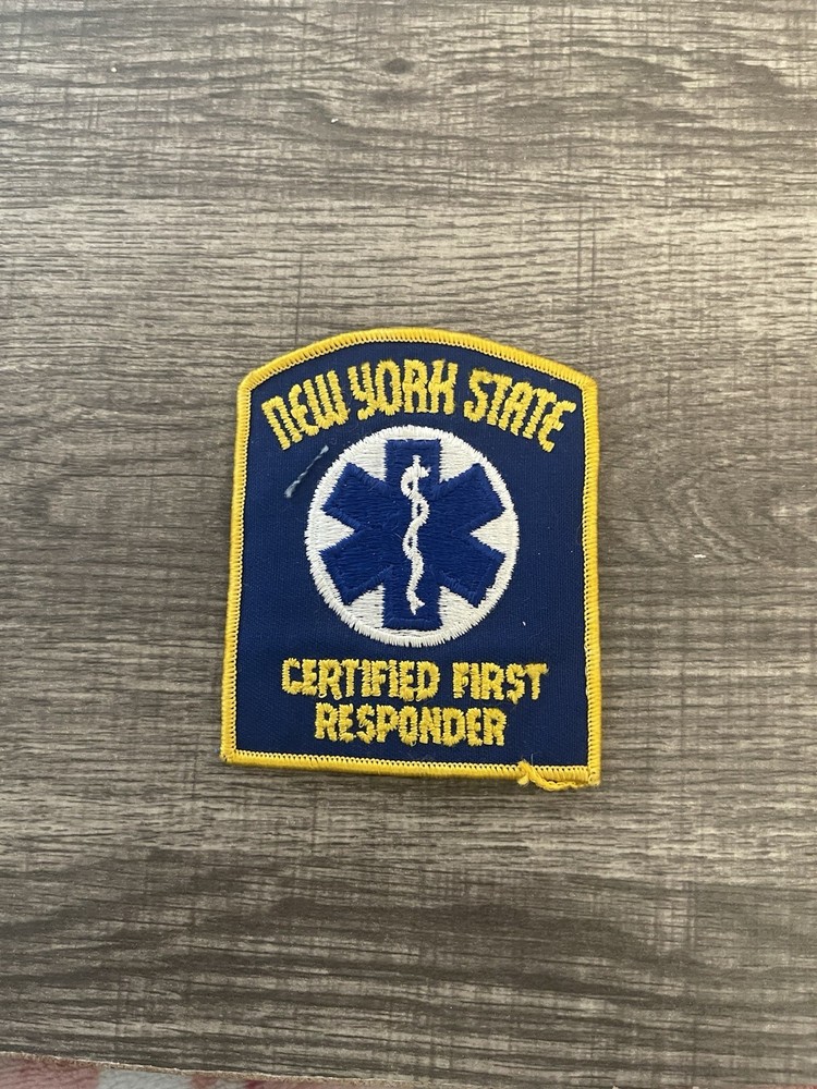 New York State Certified First Responder Patch