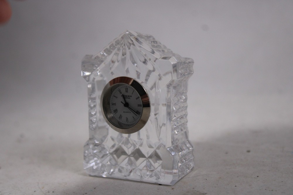 Edinburgh Crystal Mini Clock - Bedside
