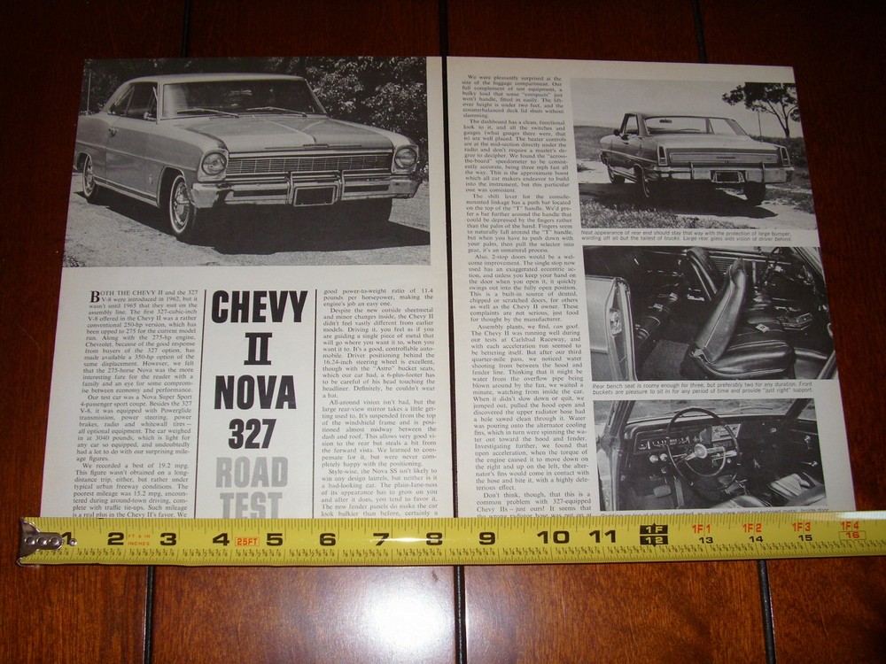 1966 CHEVROLET CHEVY II NOVA  ORIGINAL ARTICLE