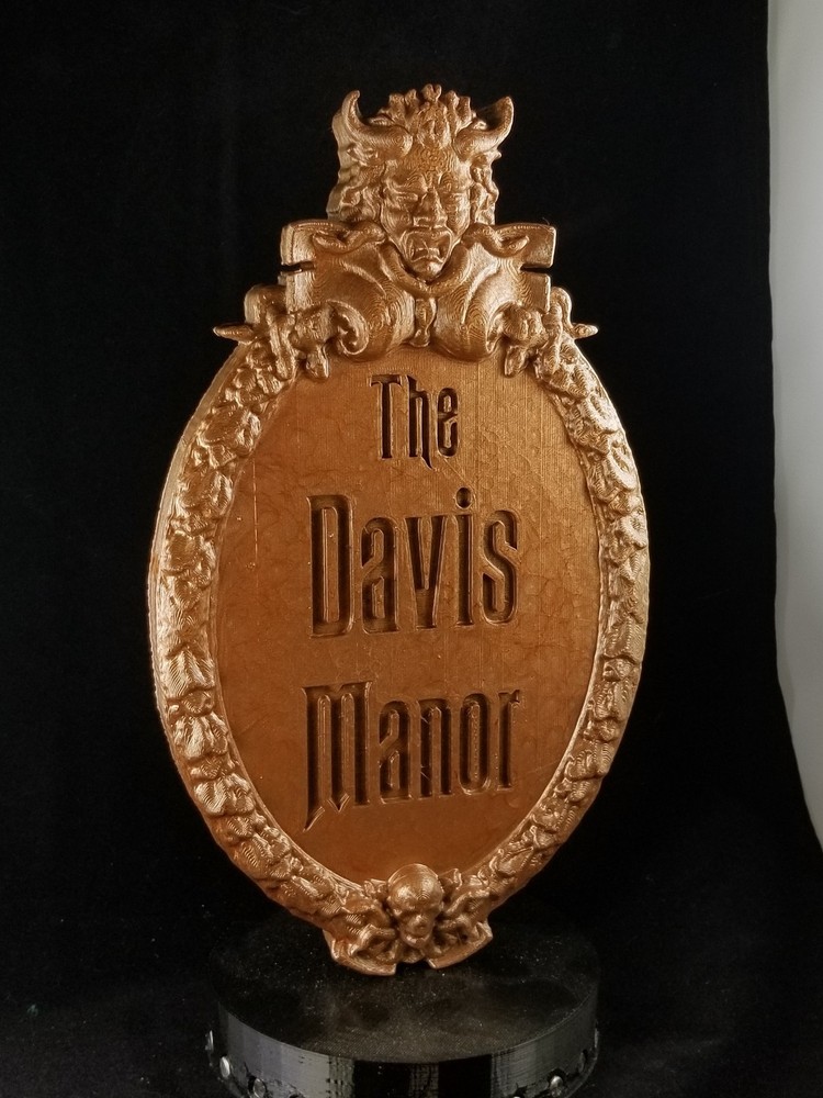 12" Personalized Haunted Mansion Inspired Prop Sign / Plaque Replica