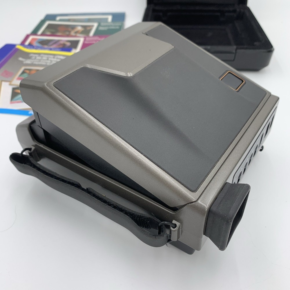 Vintage Polaroid Spectra System Instant Camera Remote & Hard Shell Case Untested