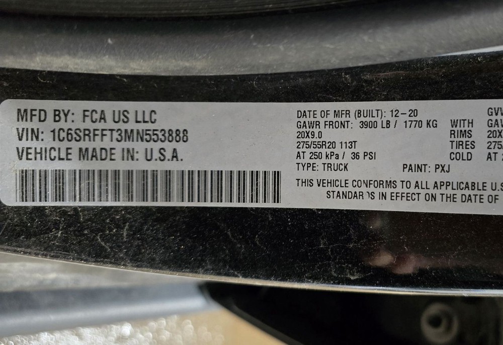 RAM15NEW 2021 Transmission Shift 621724