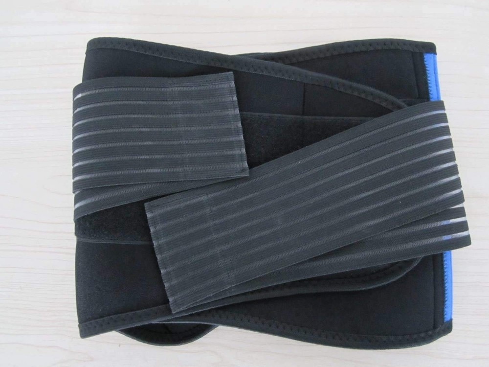 Deluxe Neoprene Double Pull Lumbar Lower Back Support Brace Exercise Belt Wai...
