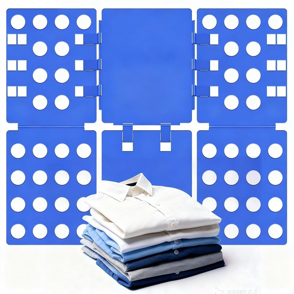 V1 Shirt Folding Board t Shirts Clothes Folder Durable Plastic Laundry folder...