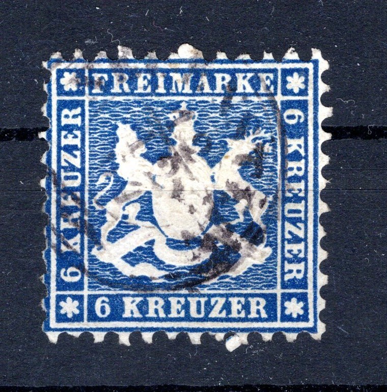 Württemberg 27c Color Postmarked BPP (CA7290