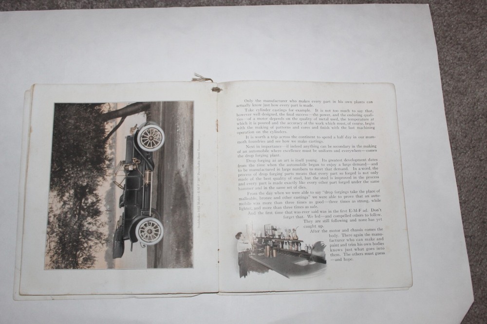 Vintage Studebaker E-M-F 30 booklet