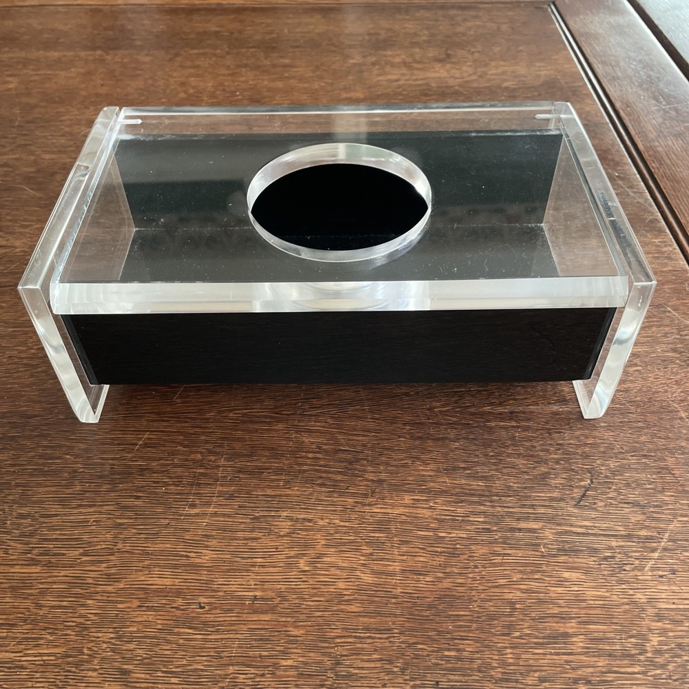 Vintage MCM Lucite Tissue Box