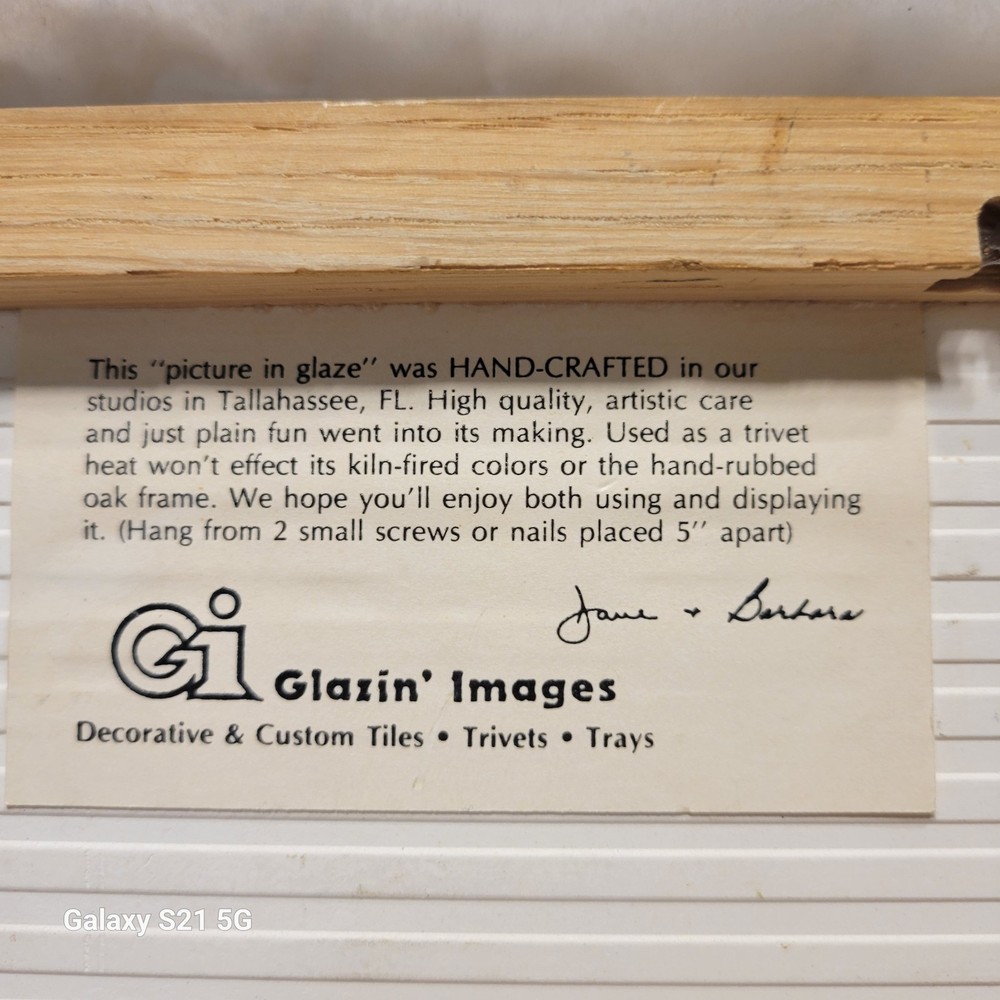 6" Chickadee Glazin' Image Tile