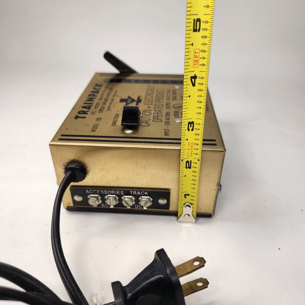 Trainpack Model 100 MRC Train Power Transformer Output 15VDC 7.5 Amp