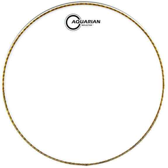 Aquarian Ice White Reflector Bass Drumhead 18"