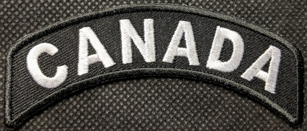 Canada Mini Rocker Motorcycle Patch Biker Patch