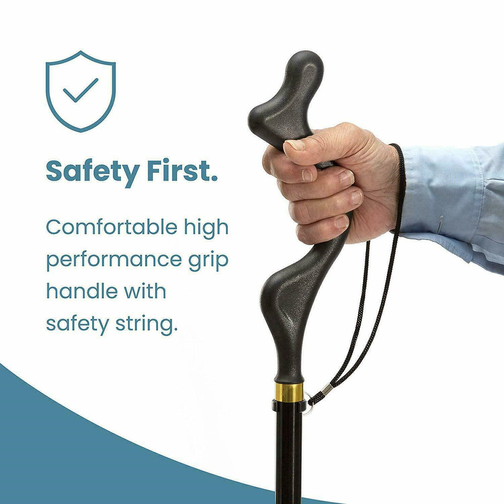 2pcs Straight Posture Cane Adjustable Height Walking Stick Foldable Hiking Pole