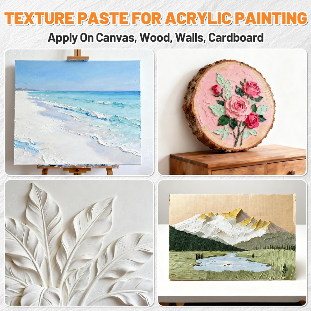 Thick Modeling Paste 30oz / 600ml - Professional High Density Art Texture Pas...