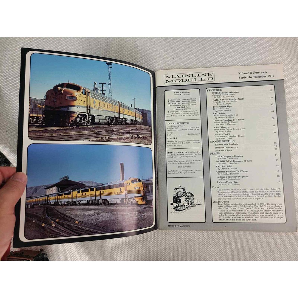 Mainline Modeler Volume 2 Number 5 September October 1981 (QU) (CY)