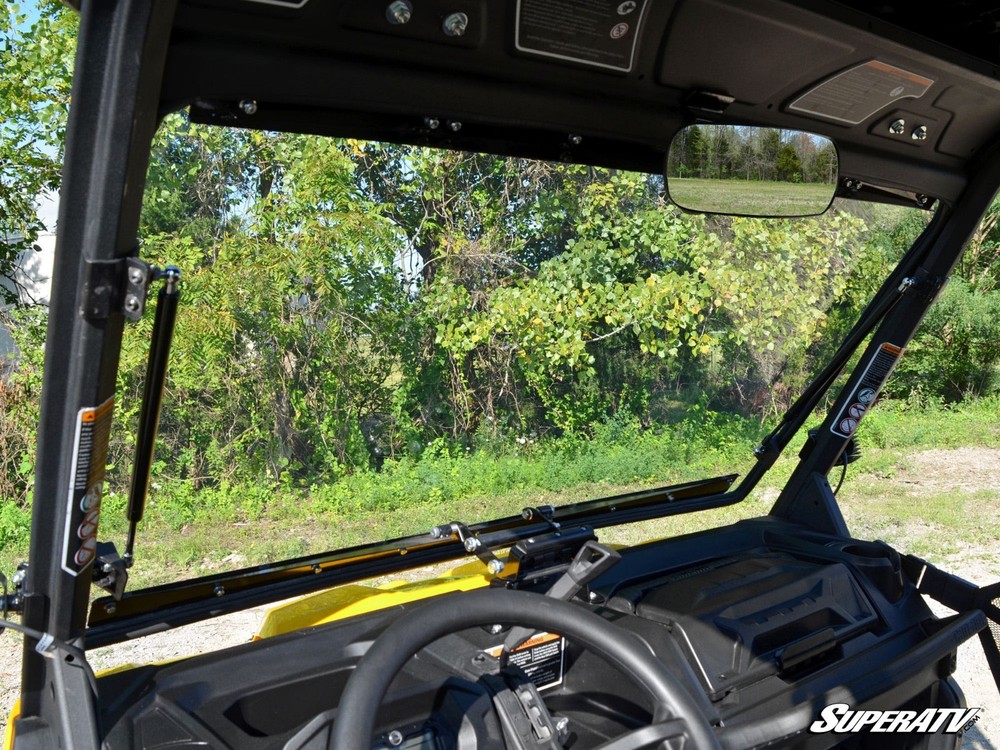 SuperATV Scratch Resistant Flip Windshield for Can-Am Defender (2016+)