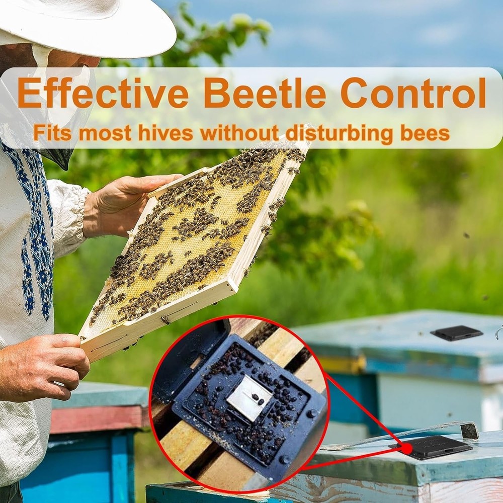 Hive Beetle Trap Reusable 30 PCS Black