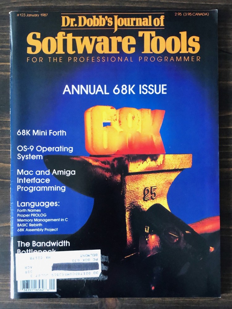 1987 January - Dr. Dobb's Journal of Software Tools