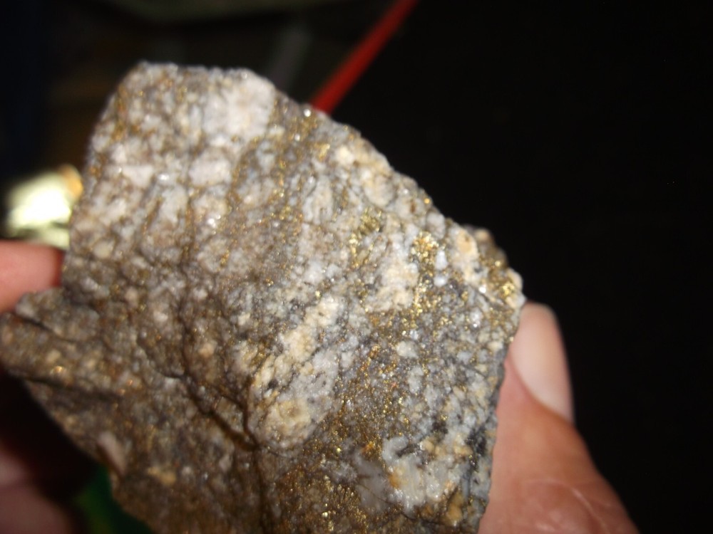 Gold, silver, copper, 259 grams samples ,ore high grade .