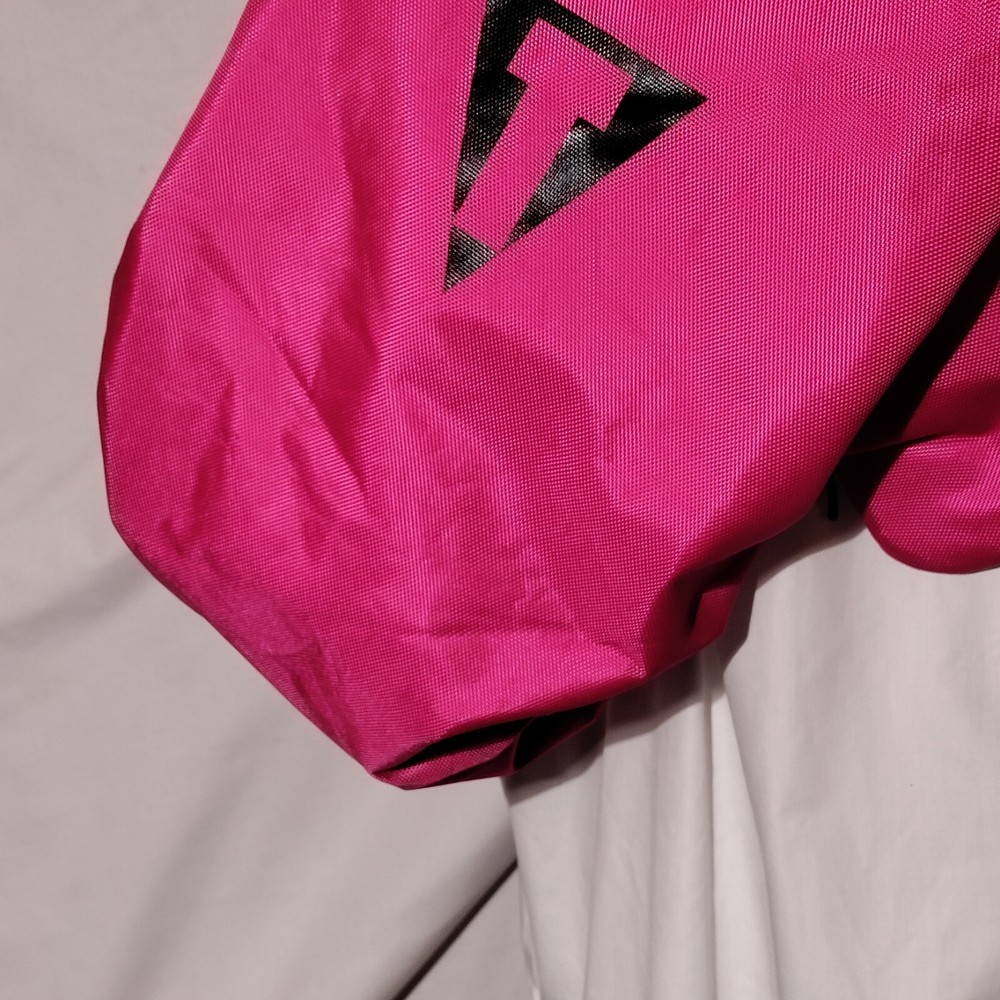 Title Boxing Pink Black Backpack With Logo Patch Zipper Pulls