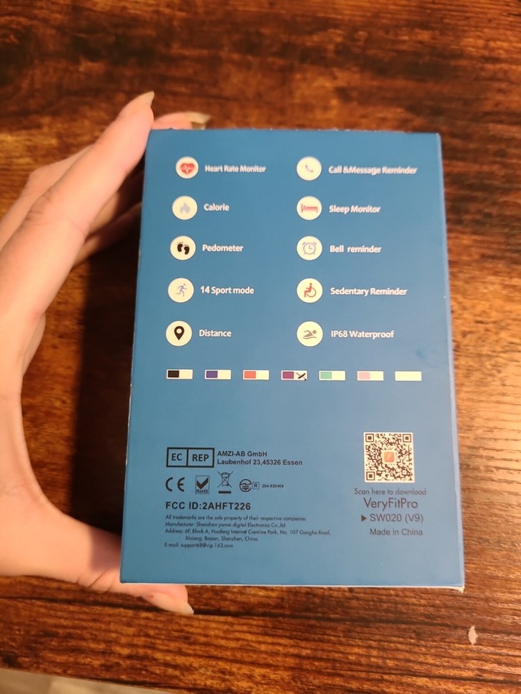 Willful SW020 (V9) Purple Smart Watch Activity Tracker