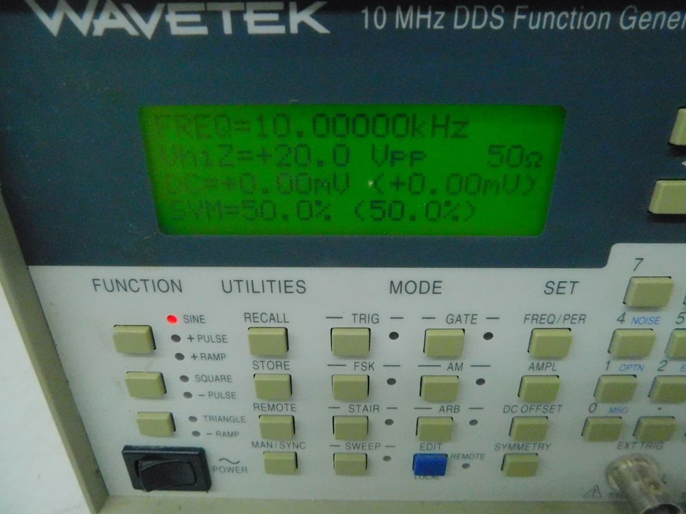 WAVETEK 29 FUNCTION GENERATOR 10 MHZ M7617
