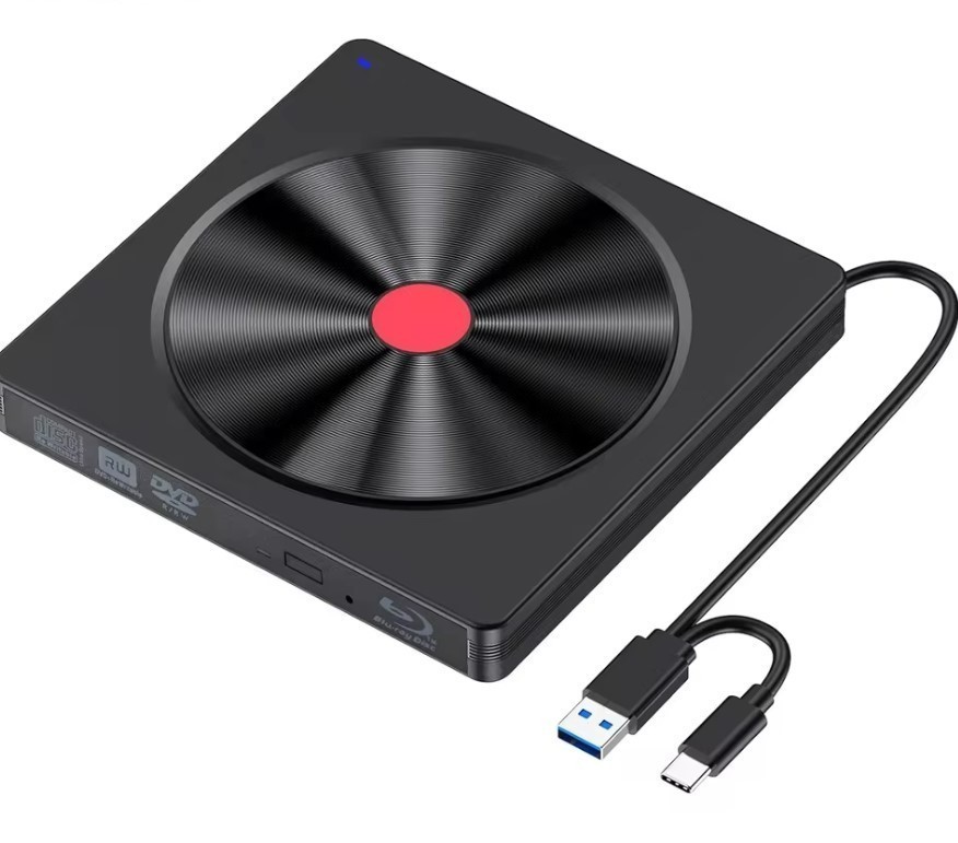 Portable External Blu-ray Drive USB 3.0 & Type-C BD Reader DVD/CD Burner