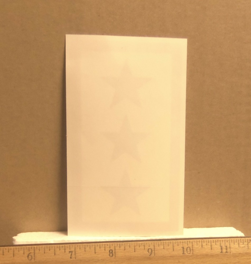 Three Blue Star Service Window Sticker