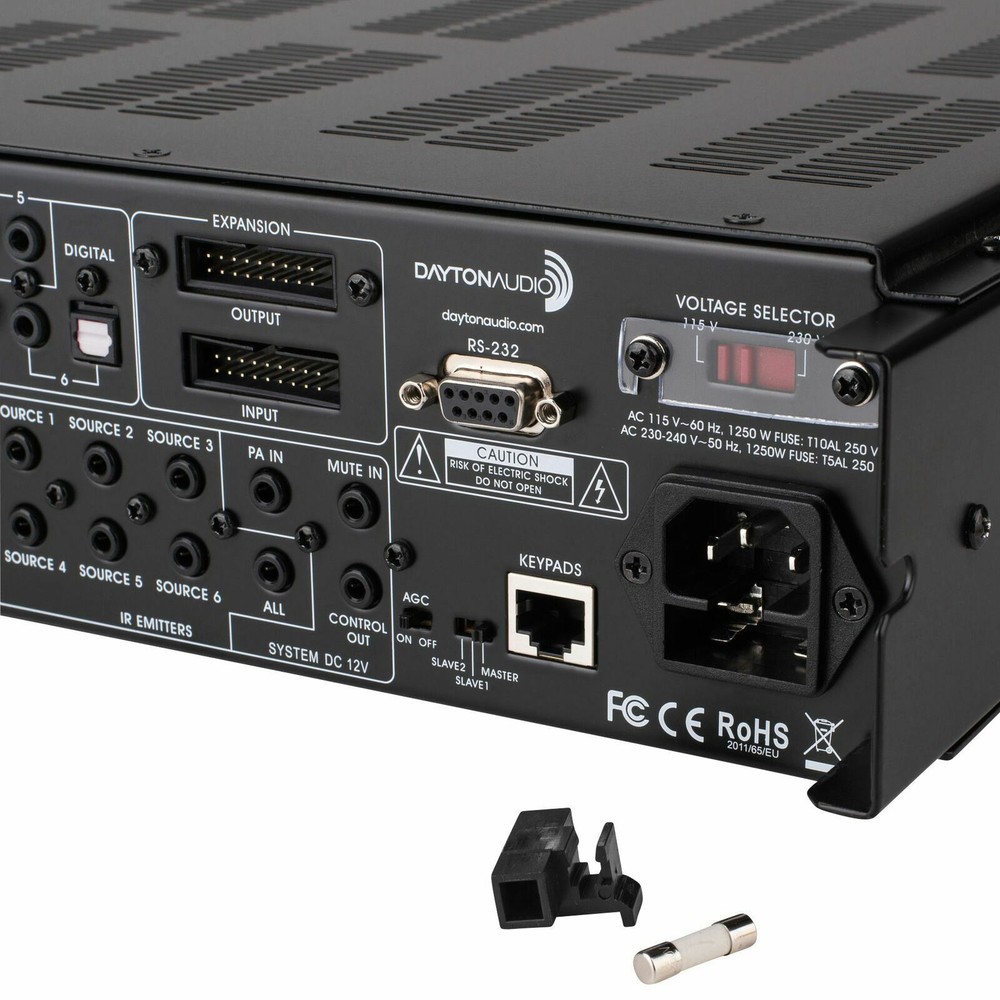 ⭐️Dayton Audio 6-Source 6-Zone Distributed Whole House Audio System 25WPC DAX66⭐