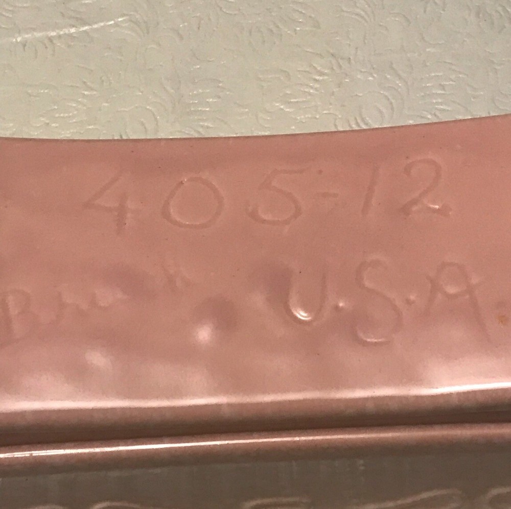 Vintage McCoy Pottery Brush 405-12 USA Rectangular Planter Pink